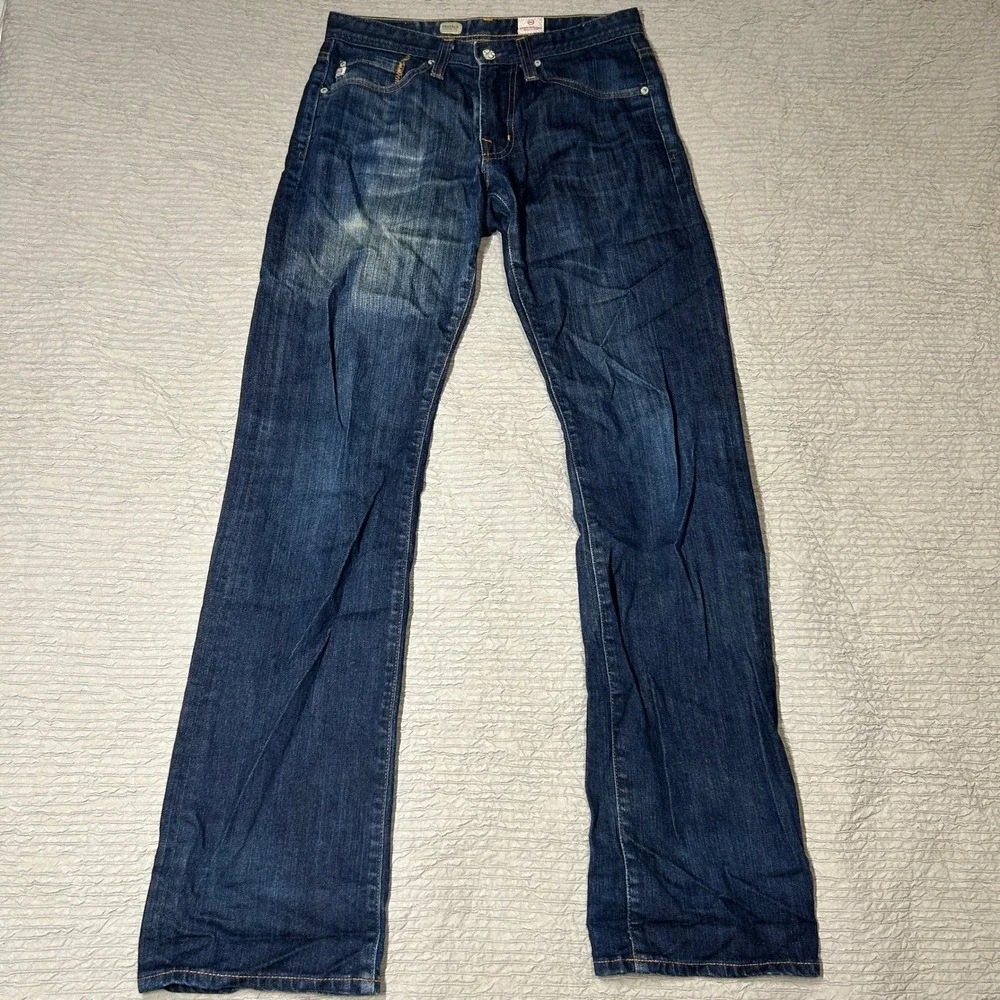 AG Adriano Goldschmied Protege Straight Leg Jeans Dark Wash Blue 28 Made in USA
